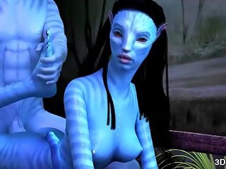 Avatar enchantress silit fucked by huge blue shaft